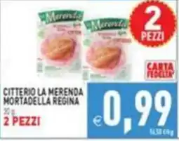Supermercati Agorà Citterio la merenda mortadella regina offerta