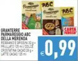 Supermercati Agorà Granterre Parmareggio ABC della merenda offerta