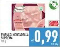 Supermercati Agorà Fiorucci mortadella suprema offerta