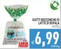 Supermercati Agorà Guitti bocconcini di latte di bufala offerta