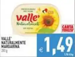 Supermercati Agorà Valle' Naturalmente Margarina offerta