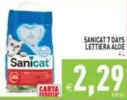 Supermercati Agorà Sanicat lettiera aloe offerta