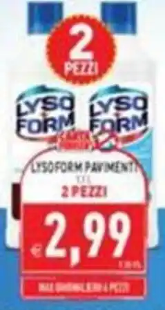 Supermercati Agorà Lysoform pavimenti offerta