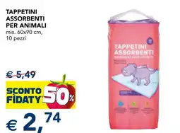 Esselunga Tappetini assorbenti per animali offerta