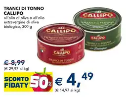 Esselunga Tranci di tonno Callipo offerta