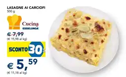 Esselunga Lasagne ai carciofi Cucina Esselunga offerta