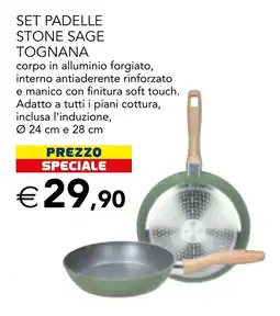Esselunga Set padelle stone sage tognana offerta