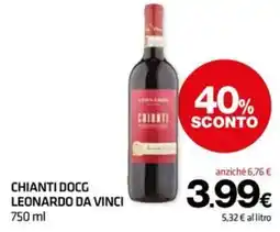 Superconti Chianti DOCG Leonardo da Vinci offerta