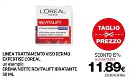 Superconti Crema notte Revitalift idratante offerta