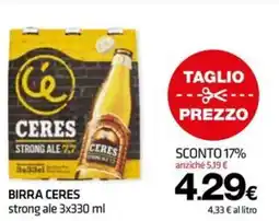 Superconti Birra Ceres strong ale offerta
