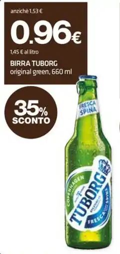 Superconti Birra Tuborg original green offerta