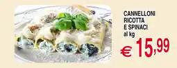 Centro Oceano Cannelloni ricotta e spinaci offerta