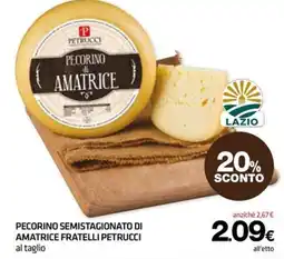 Superconti Pecorino semistagionato di amatrice fratelli petrucci offerta