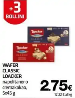 Superconti Wafer classic loacker offerta