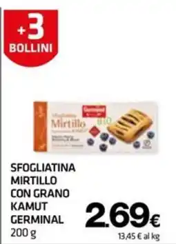 Superconti Sfogliatina mirtillo con grano kamut germinal offerta
