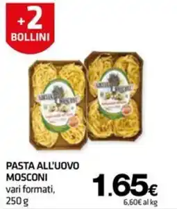 Superconti Pasta all'uovo Mosconi offerta