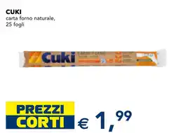 Esselunga Cuki carta forno naturale offerta