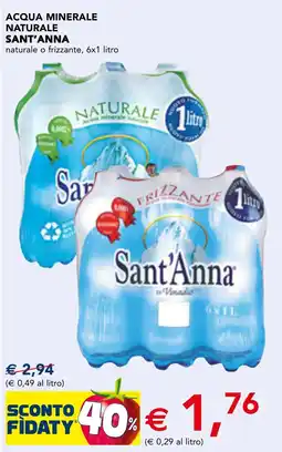 Esselunga Acqua minerale naturale Sant'Anna offerta