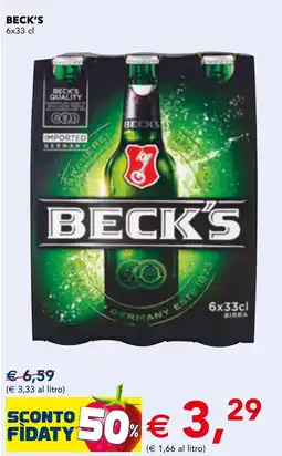 Esselunga Beck's birra offerta