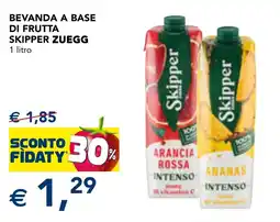 Esselunga Beverage based on fruit Skipper Zuegg offerta