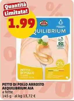 PENNY Petto di pollo arrosto Aequilibrium AIA offerta