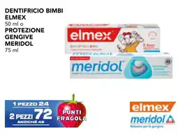 Esselunga Dentifricio bimbi Elmex o Meridol Protezione Gengive offerta