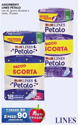 Esselunga Assorbenti Lines Petalo offerta