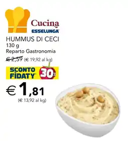 Esselunga Hummus di ceci offerta