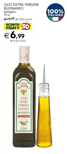 Esselunga Olio extra vergine di oliva biologico Buonamici offerta