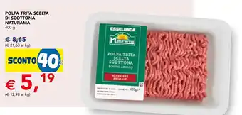 Esselunga Polpa trita scelta di scottona naturama offerta