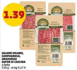 PENNY Salame Milano, Campagnolo, Ungherese Sapor di Cascina offerta