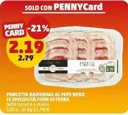 PENNY Pancetta Nazionale al Pepe Nero offerta