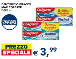 Esselunga Dentifricio bipacco Max Colgate offerta