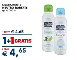 Esselunga Deodorante Neutro Roberts offerta