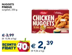 Esselunga Chicken nuggets Findus offerta