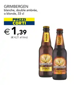 Esselunga Grimbergen blonde offerta