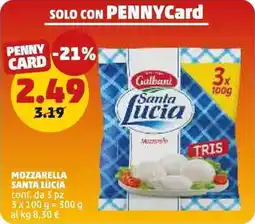 PENNY Mozzarella Santa Lucia offerta