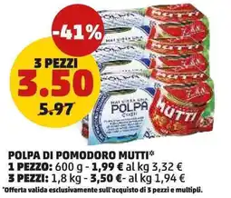 PENNY Polpa di pomodoro Mutti offerta