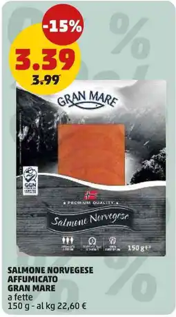 PENNY Salmone Norvegese affumicato Gran Mare offerta