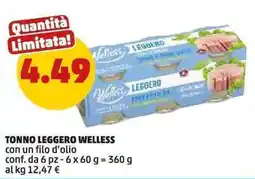 PENNY Tonno leggero Welless offerta