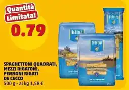 PENNY Spaghettoni quadrati, mezzi rigatoni, pennoni rigati De Cecco offerta
