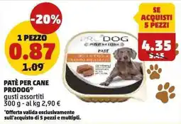 PENNY Patè per cane Prodog* offerta