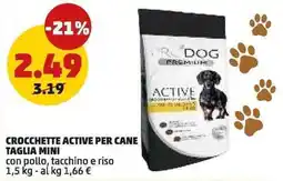 PENNY Crocchette Active per cane taglia mini offerta