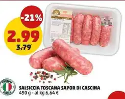 PENNY Salsiccia Toscana Sapor di Cascina offerta