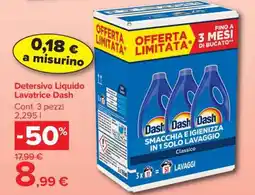 Carrefour DETERSIVO LIQUIDO LAVATRICE DASH offerta