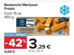 Carrefour Bastoncini Merluzzo Frosta offerta