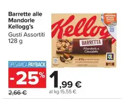 Carrefour Barrette alle Mandorle Kellogg’s offerta