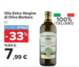Carrefour OLIO EXTRA VERGINE DI OLIVA BARBERA offerta
