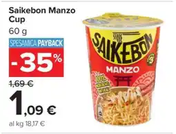 Carrefour Saikebon Manzo Cup offerta