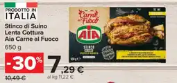Carrefour Stinco di Suino Lenta Cottura Aia Carne al Fuoco offerta